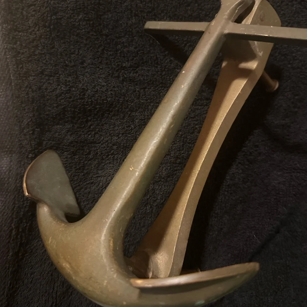 Anchor door knocker, Apprx 8 in X 5 1/2 in